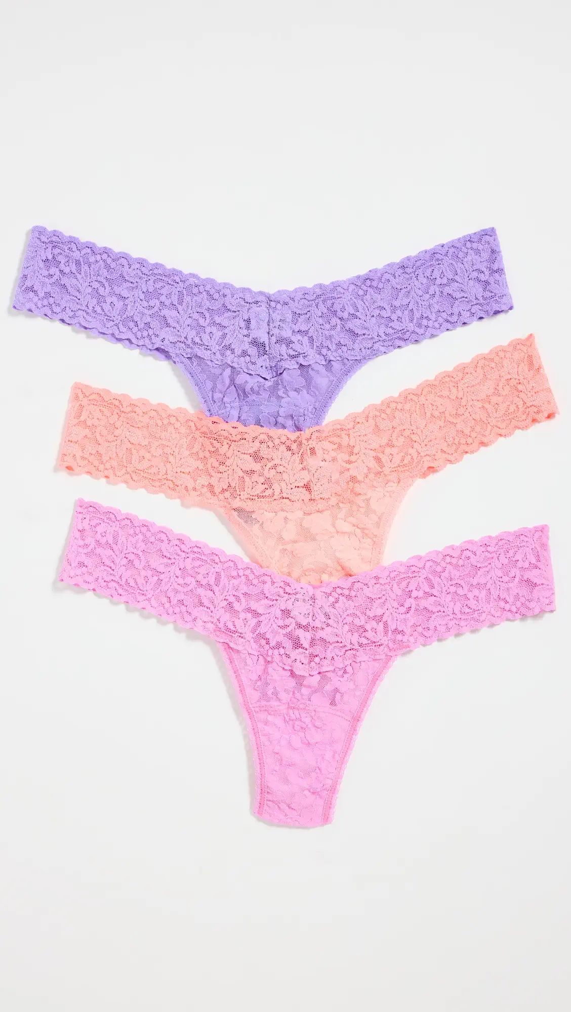 Hanky Panky V Day 3 Pack Low Rise Thongs | Shopbop | Shopbop