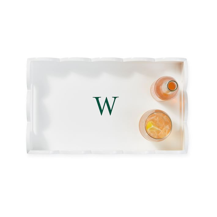 Scalloped Lacquer Serving Tray | Mark and Graham