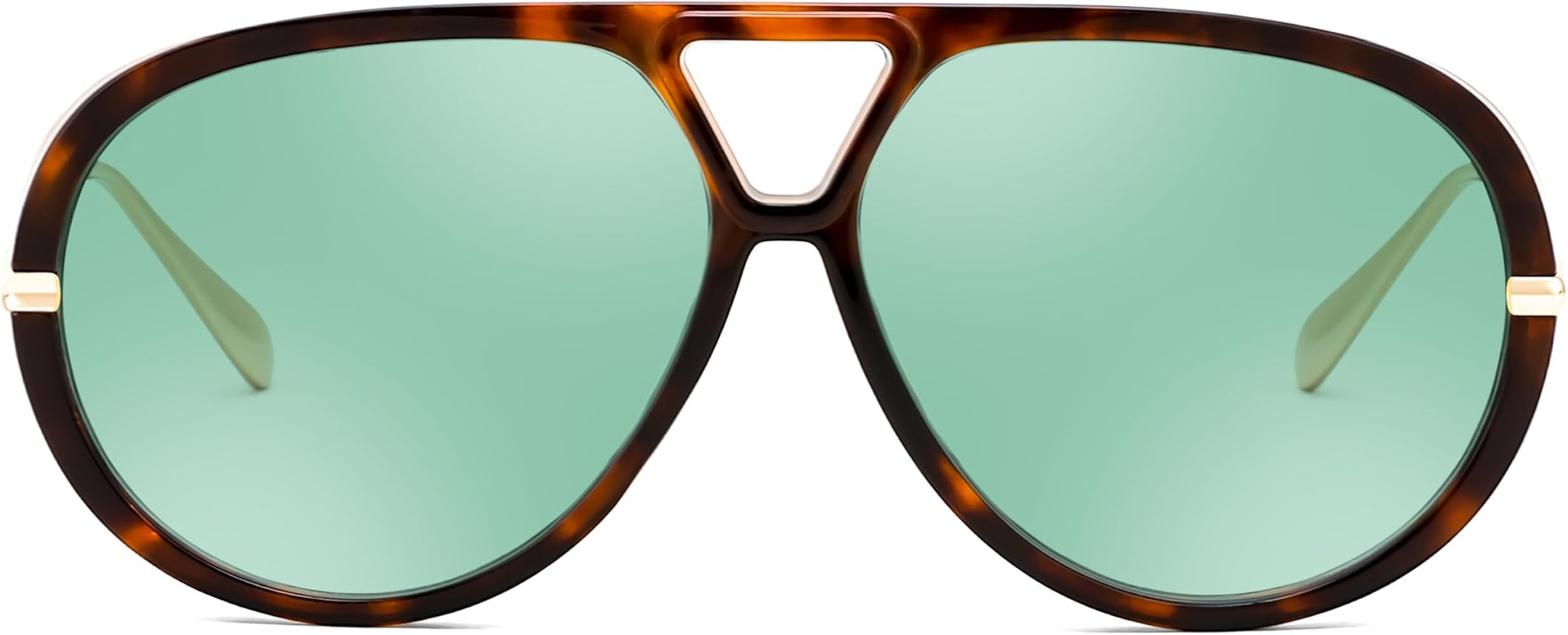 FEISEDY Trendy Oversized Aviator Sunglasses for Women Men Retro Big Round Shield Sun Glasses B418... | Amazon (US)
