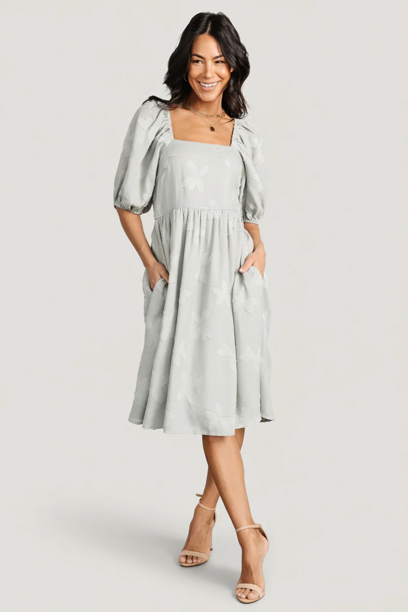 Avery Short Dress Sage Smocked Mini | Baltic Born | Baltic Born