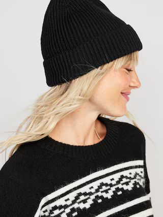 Gender Neutral Wide Cuff Beanie Hat for Adults | Old Navy (US)