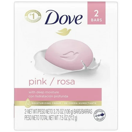 Dove Pink Beauty Bar Gentle Skin Cleanser 3.75 oz | Walmart (US)