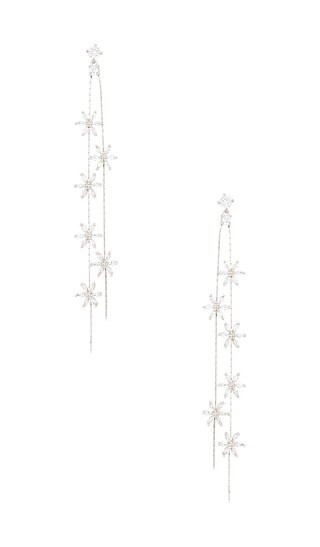 SHASHI Hybrid Earrings in Metallic Silver. | Revolve Clothing (Global)