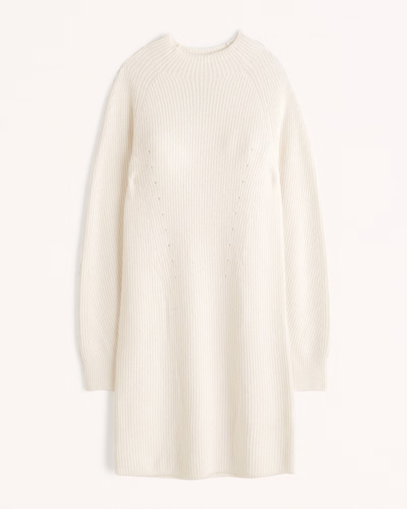 Women's Long-Sleeve Mockneck Mini Sweater Dress | Women's Dresses & Jumpsuits | Abercrombie.com | Abercrombie & Fitch (US)