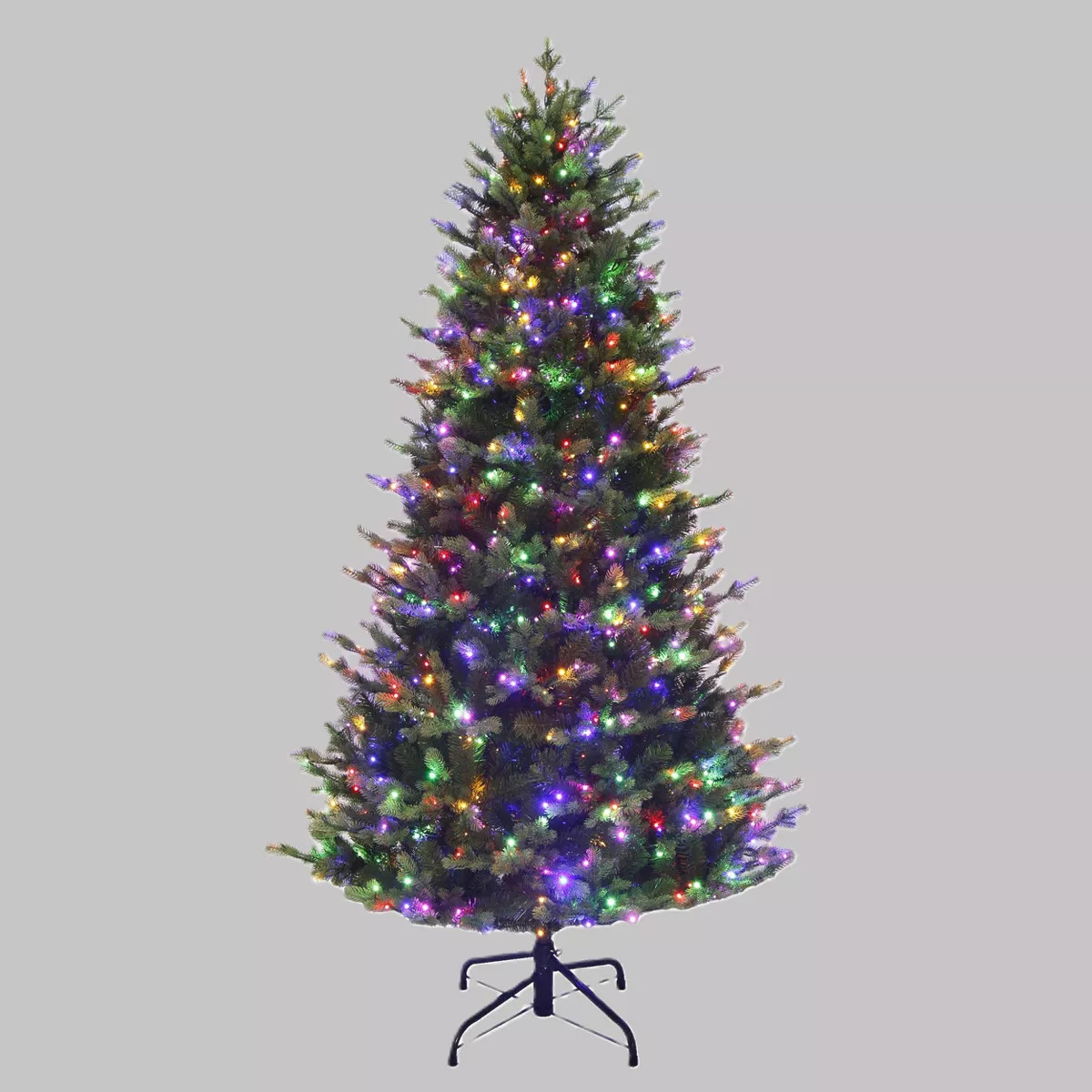Aurio Pre-lit Noble Fir Artificial Christmas Tree with Customizable LED Lights | Target