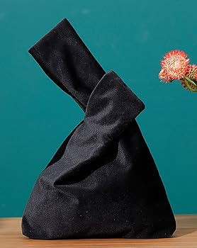 Wrist Bag,Elegant Style Portable Purse,Velvet Knot Bag,Phone Wallet Clutch Bag Gift for Women | Amazon (US)