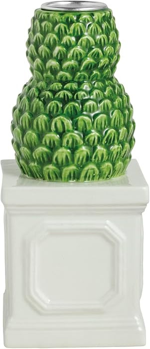 Mud Pie Ceramic Small Topiary Taper Holder | Amazon (US)