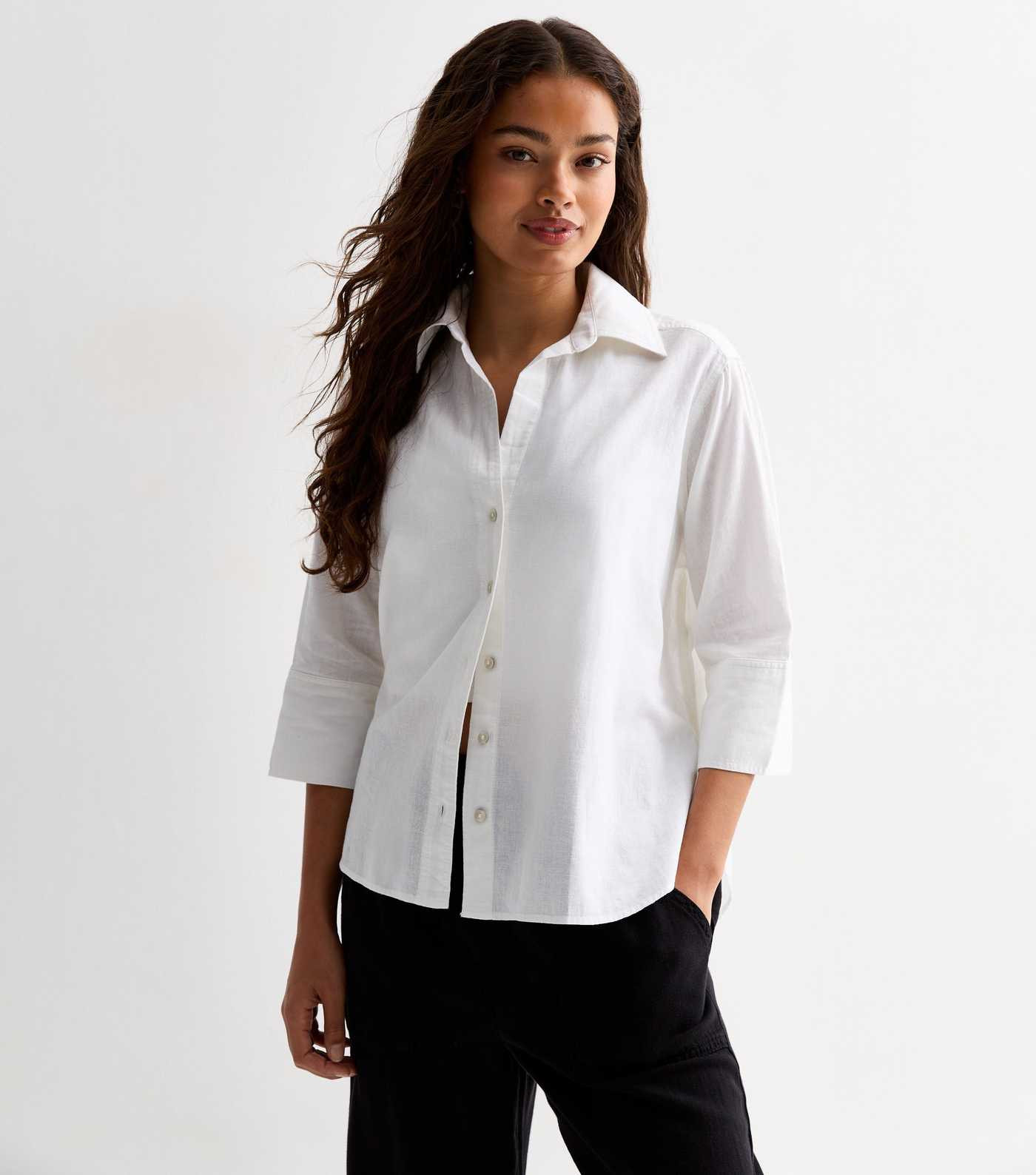 Petite White Linen Shirt | New Look | New Look (UK)