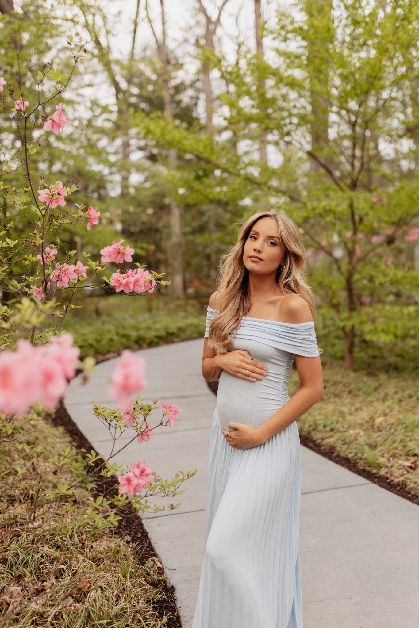 Blue dress great for maternity wear! 

#LTKBump #LTKGiftGuide #LTKStyleTip