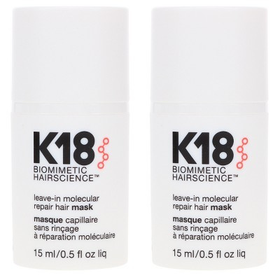 K18 Leave-In Molecular Repair Hair Mask 0.5 oz 2 Pack | Target