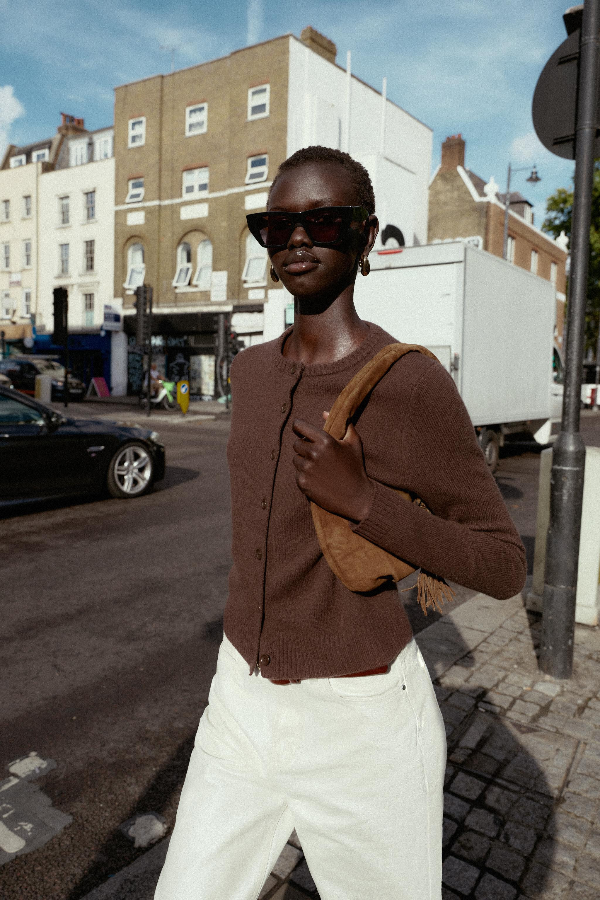 100% WOOL PLAIN KNIT JACKET | Zara US