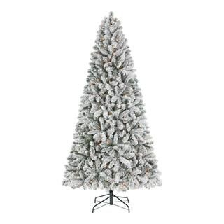 Home Accents Holiday 7.5 ft Alta Flocked Christmas Tree 22GU75002 - The Home Depot | The Home Depot