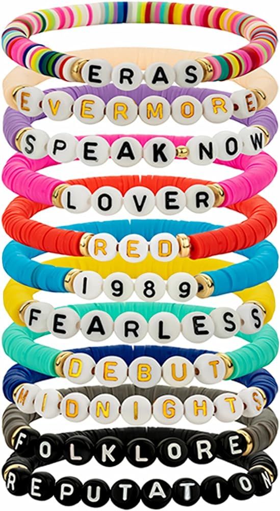 Bracelets Set Preppy Friendship Concerts Jewelry Gifts | Amazon (US)