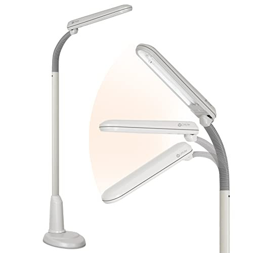 OttLite Standing Floor Lamp with Weighted Base & Adjustable Neck - 24w Energy Efficient Light Bulb f | Amazon (US)