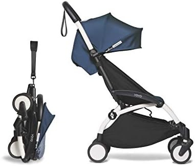 BABYZEN YOYO2 6+ Stroller - White Frame with Air France Blue Seat Cushion & Canopy | Amazon (US)