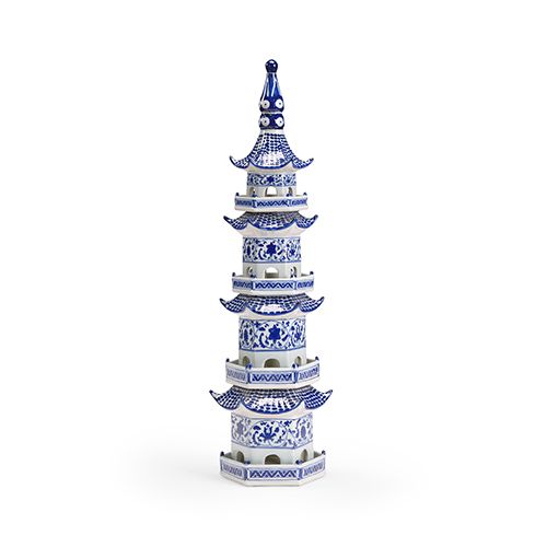 Chelsea House Blue And White Blue Pagoda 383597 | Bellacor | Bellacor