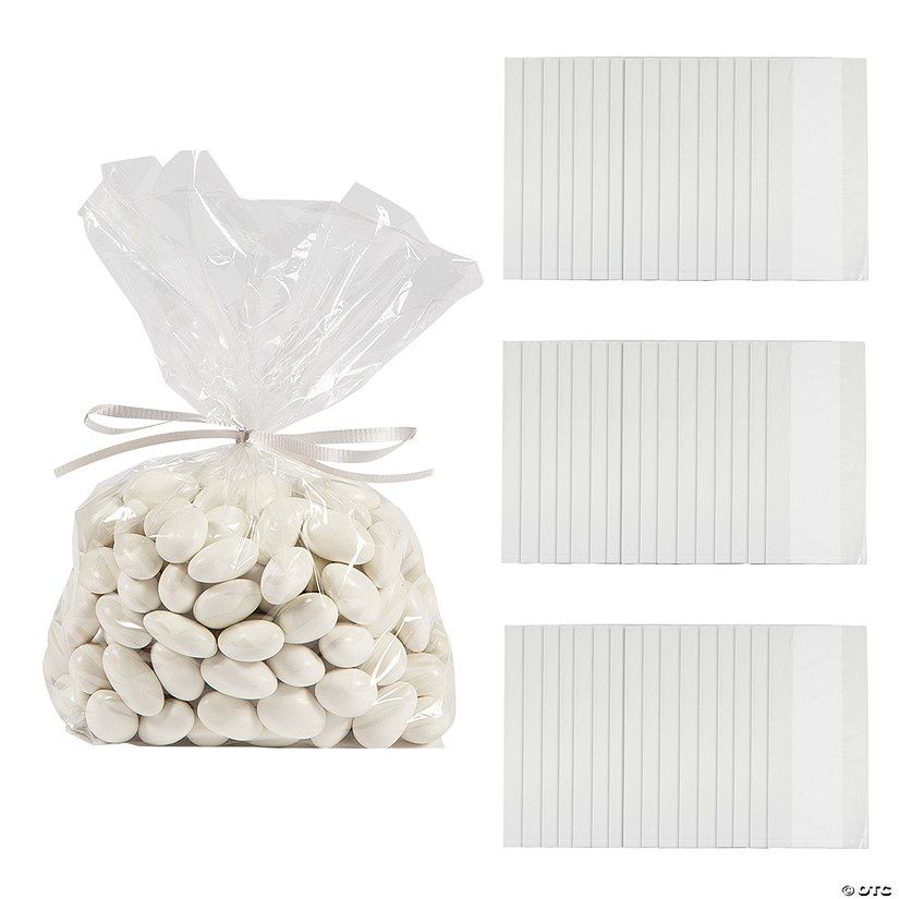 5 1/2" x 11" Bulk 50 Pc. Classic Clear Cellophane Treat Bags | Oriental Trading Company