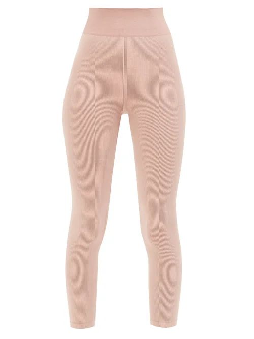 The Upside - Circular-knit Ribbed Leggings - Womens - Pink | Matches (US)
