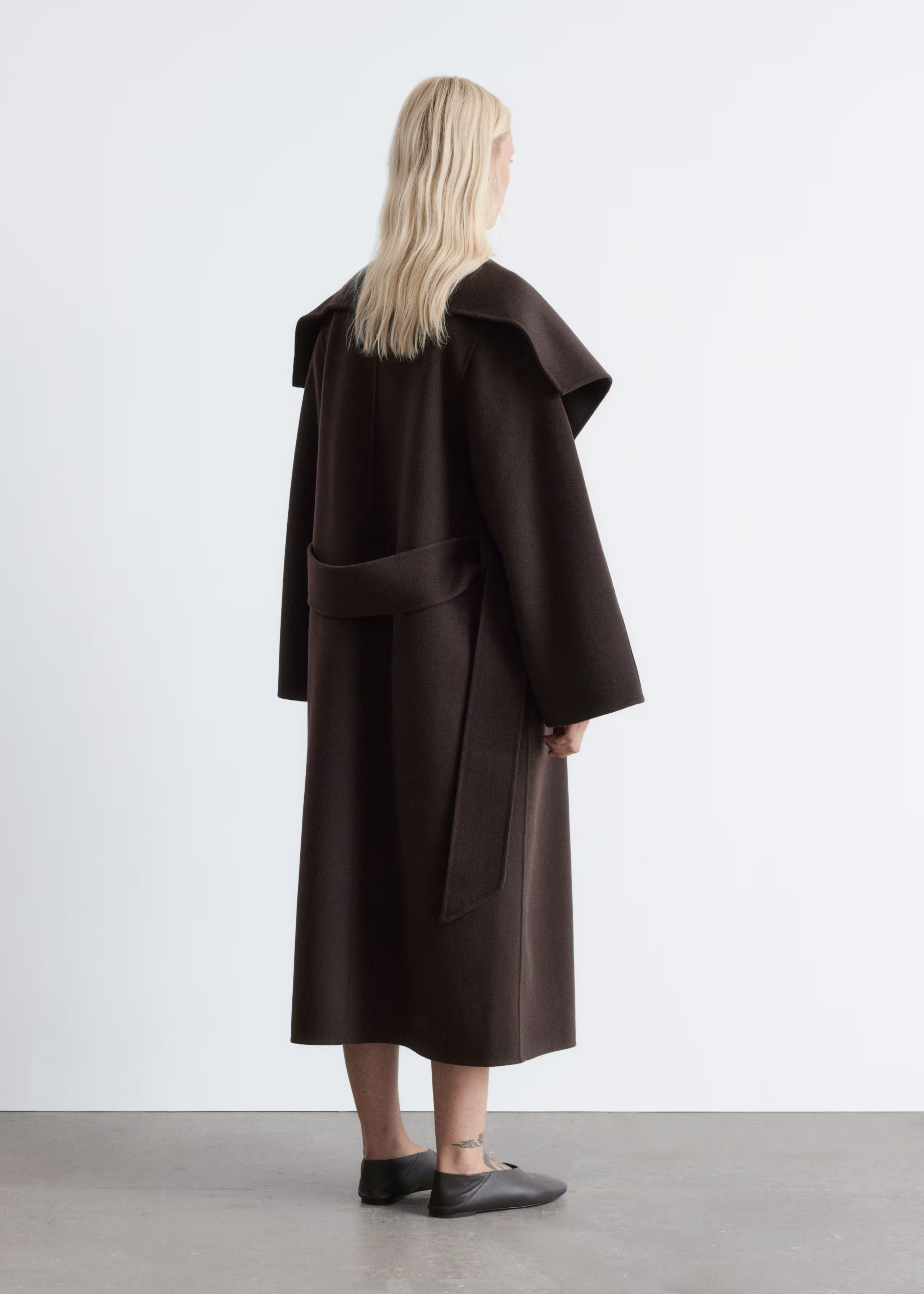 Shawl-Collar Wool Maxi Coat | & Other Stories - US