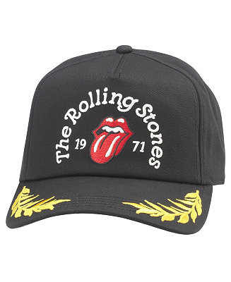 Men's Black Rolling Stones Club Captain Hat | Macy's