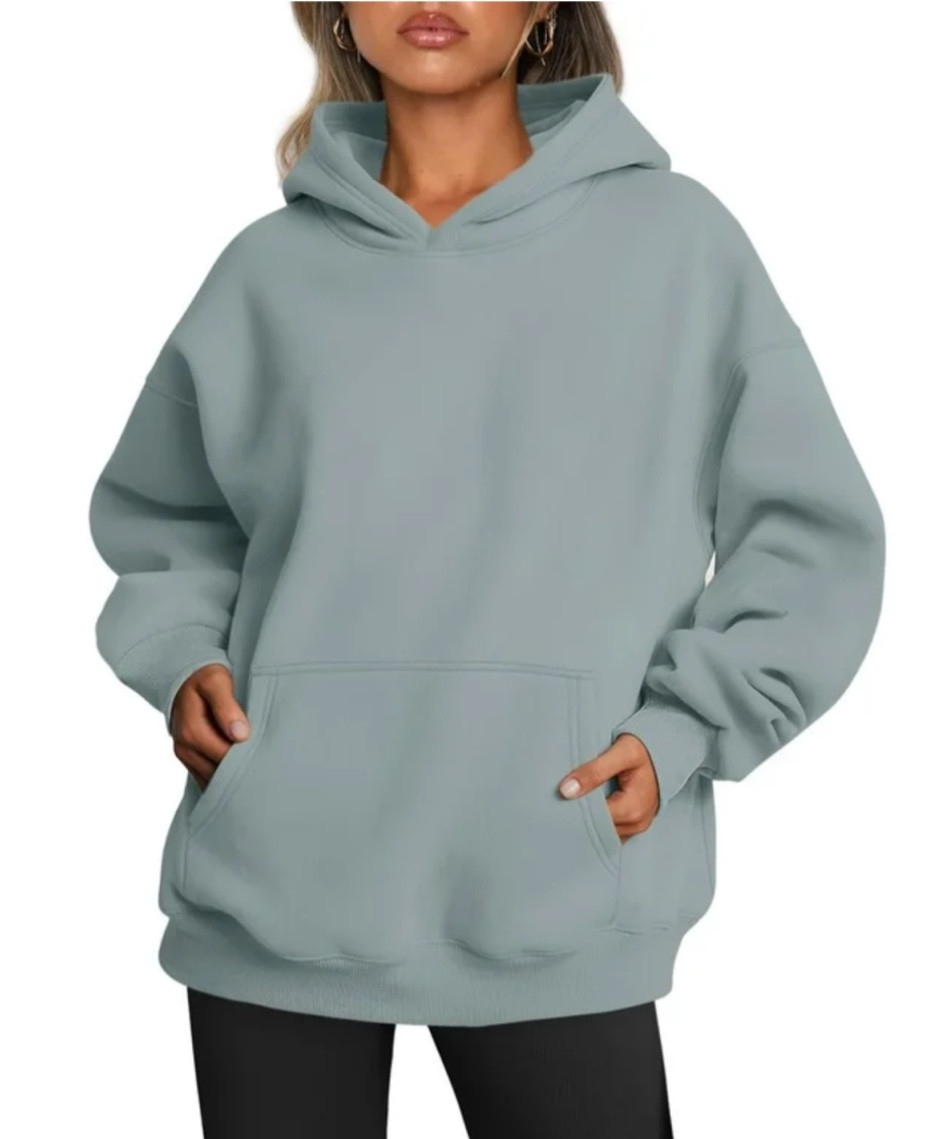 This hoodie comes in a ton of colors and is on sale too!!!  Love the oversized look.
