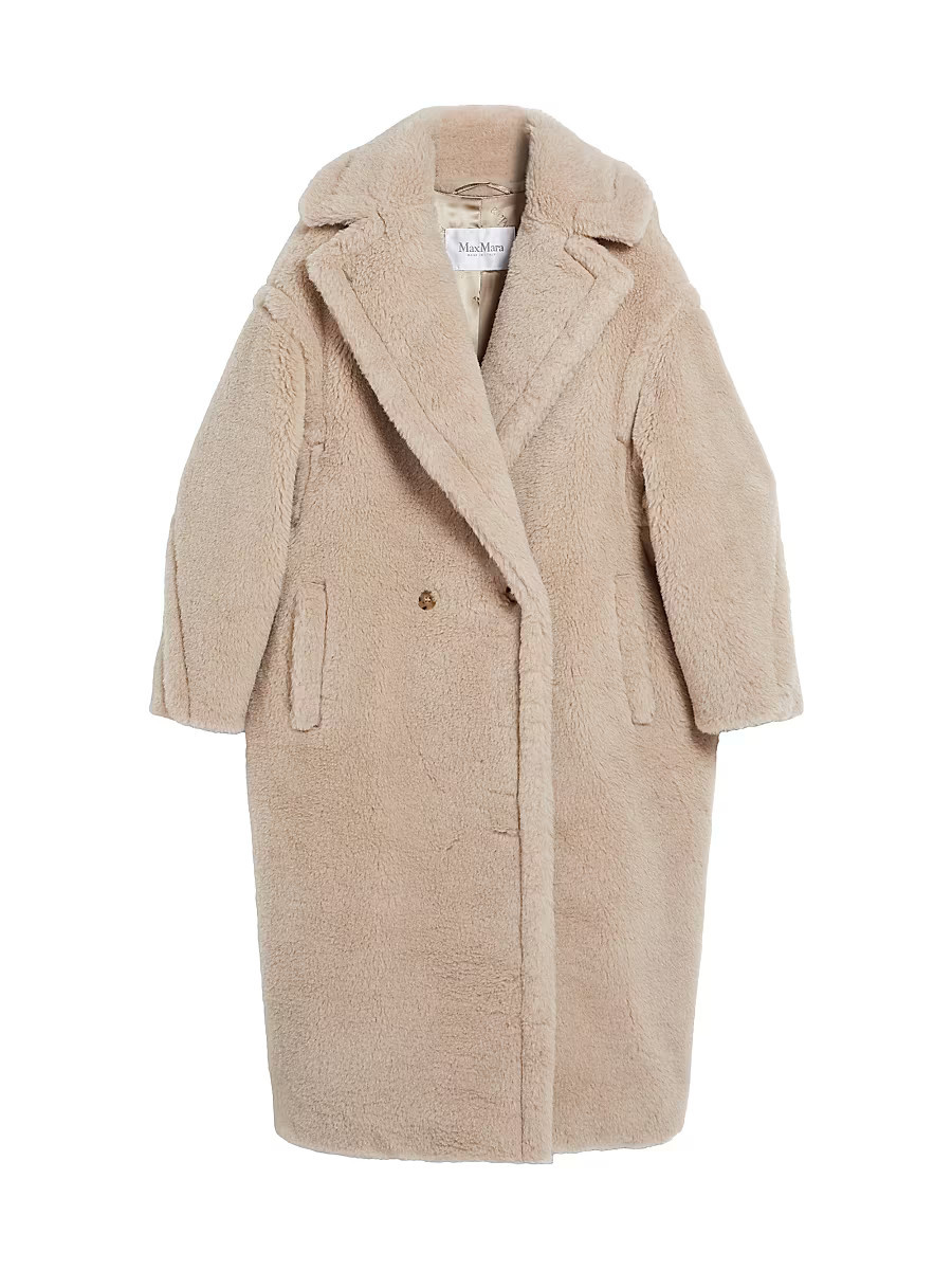 Women's Teddy Bear Icon Coat in Alpaca and Wool - Beige - Size Medium | Saks Fifth Avenue