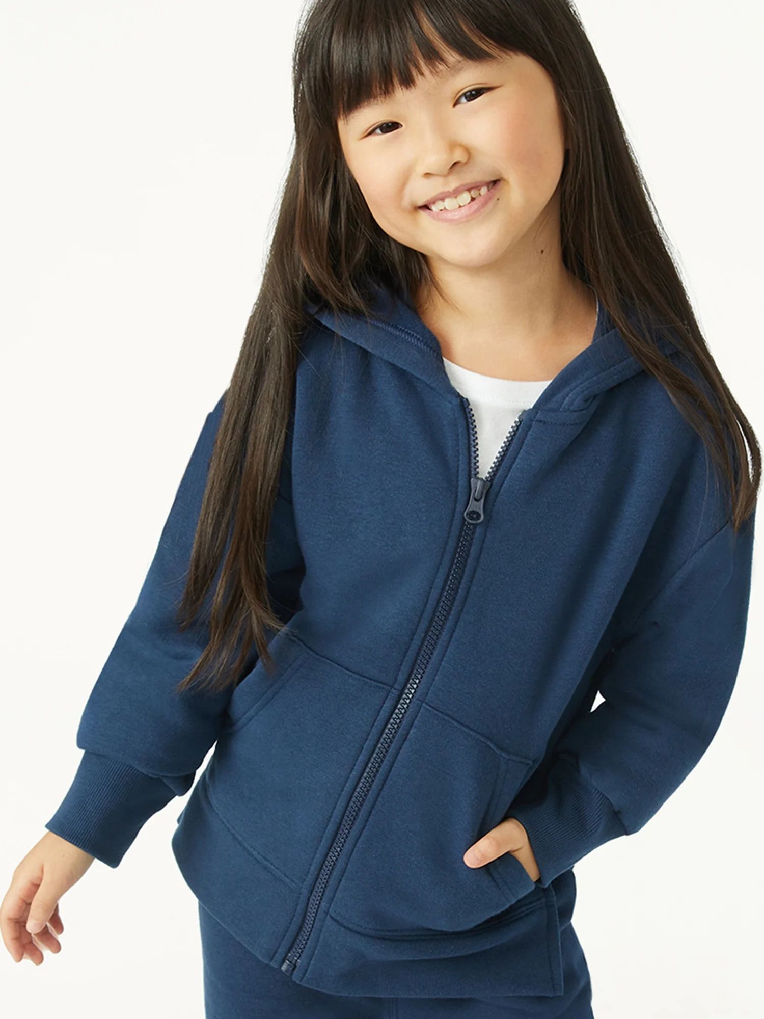 Free Assembly Girls Zip-Up Hoodie, Sizes 4-18 - Walmart.com | Walmart (US)