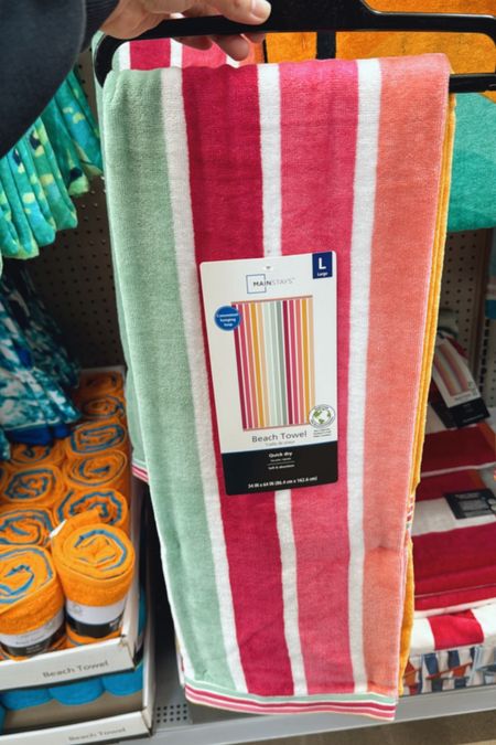 Cute beach towel, only $9 at Walmart! 