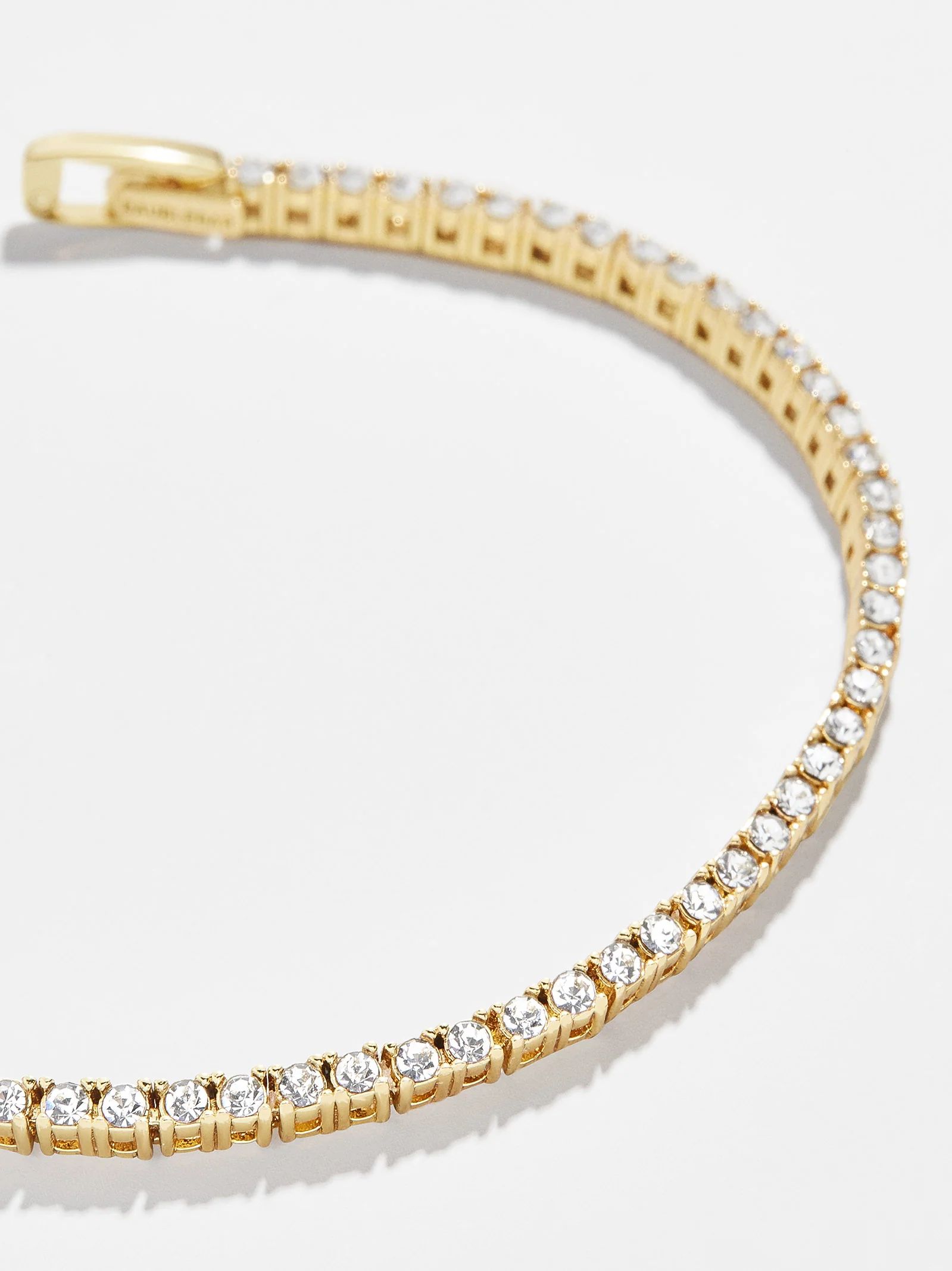 Bennett Tennis Bracelet - Gold Plated Brass | BaubleBar (US)