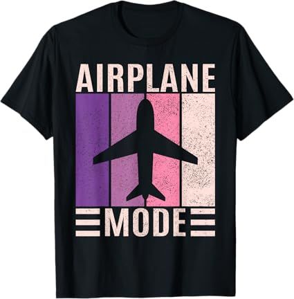 Traveling On Airplane Travel Outfit Women For Airplane Mode T-Shirt | Amazon (US)