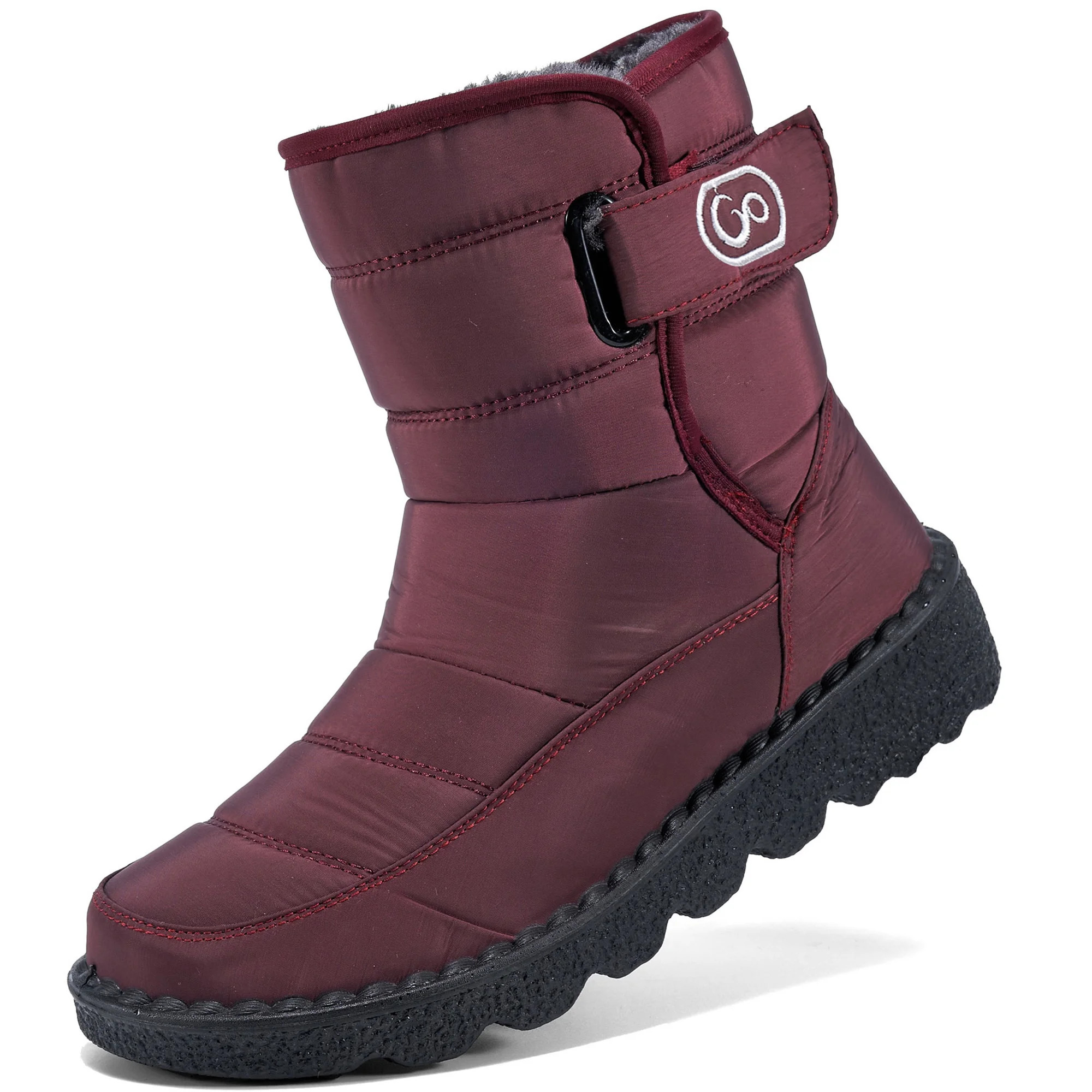 Ecetana Womens Winter Snow Boots Ankle Booties Outdoor Waterproof Hiking Walking Platform Shoes | Walmart (US)