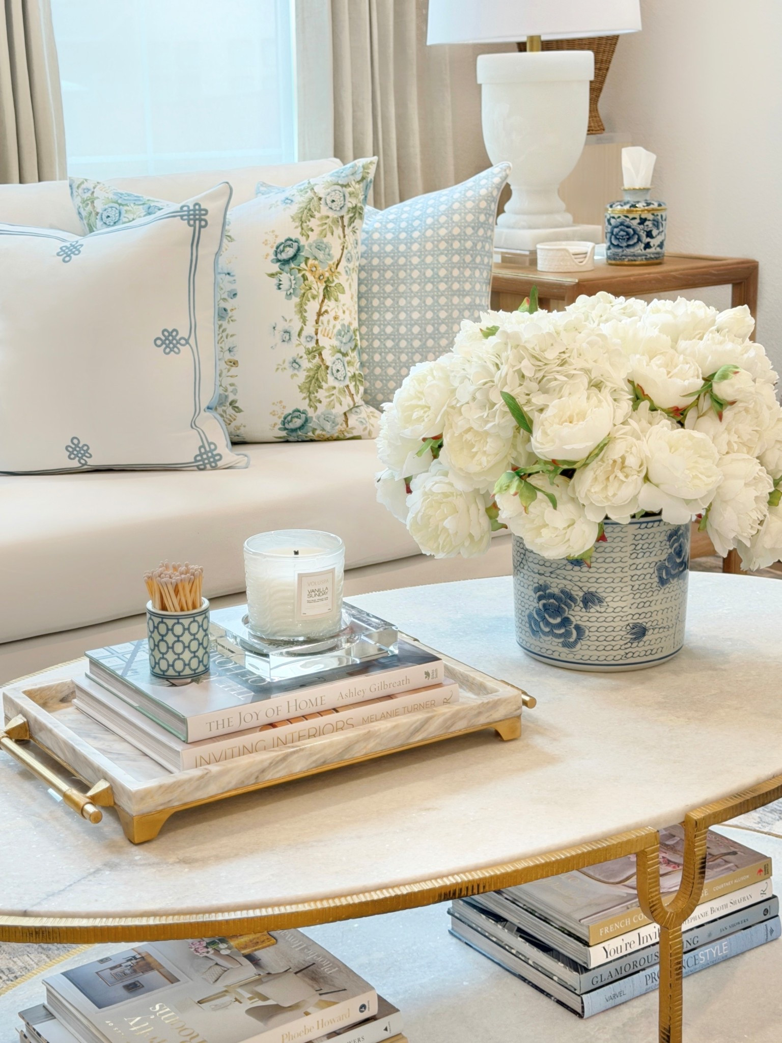 Spring living room decor Amazon pillows Etsy pillow cover spring decor spring pillows cane print pillow floral pillows chinoiserie gold marble coffee table blue and white decor timeless classic elegant traditional home 

#LTKSaleAlert #LTKHome #LTKSeasonal