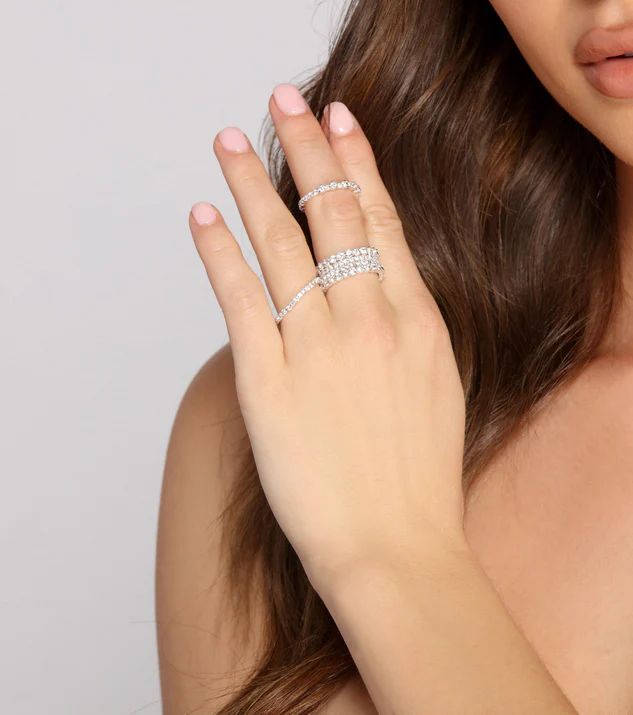 Stunning Sparkle Three-Pack Ring Set | Windsor Stores