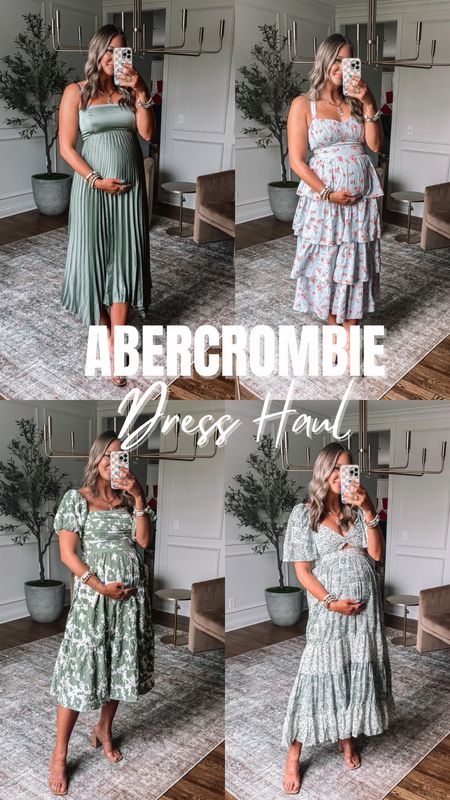 Abercrombie summer dress haul all non-maternity but bump-friendly! Perfect for summer weddings, baby showers, graduations. 

Currently 27 weeks pregnant:
Dress one: tts small ( prepregnancy) 
Dress two: sized up one
Dress three: tts small 
Dress four: sized up one 

#LTKstyletip #LTKwedding #LTKbump
