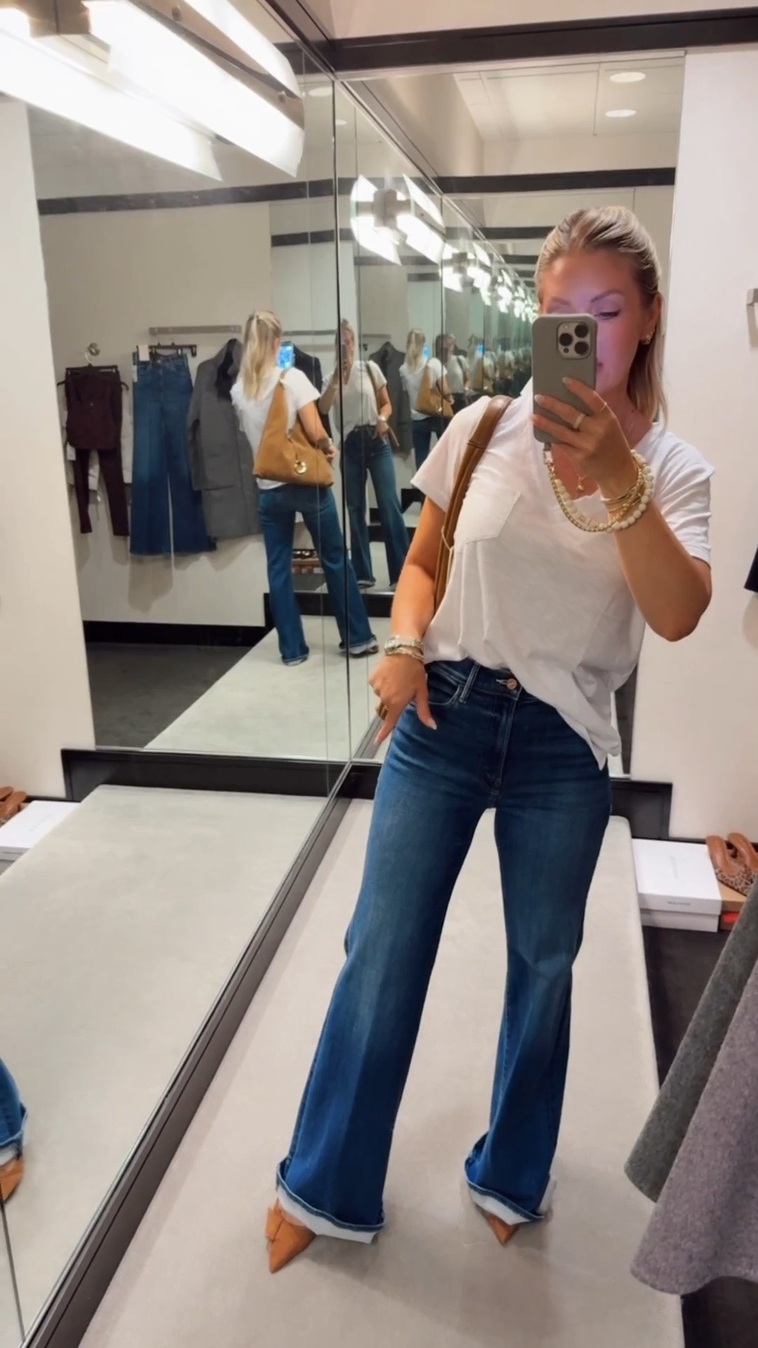 The Nsale @nordstrom is LIVE! My go-to everyday t-shirt is now only $16! Linking a very very similar pair of the Mother jeans that are on sale too! These were top sellers last year. Small tee / 25 jeans

#LTKootd #LTKSeasonal #LTKSaleAlert