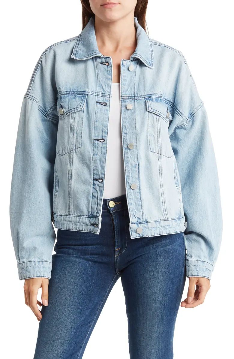 BLANKNYC Drop Shoulder Denim Trucker Jacket | Nordstromrack | Nordstrom Rack