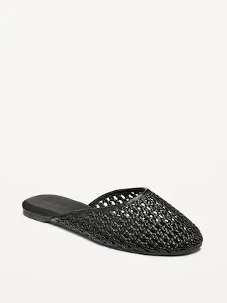 Faux-Leather Woven Mule for Women | Old Navy | Old Navy (US)