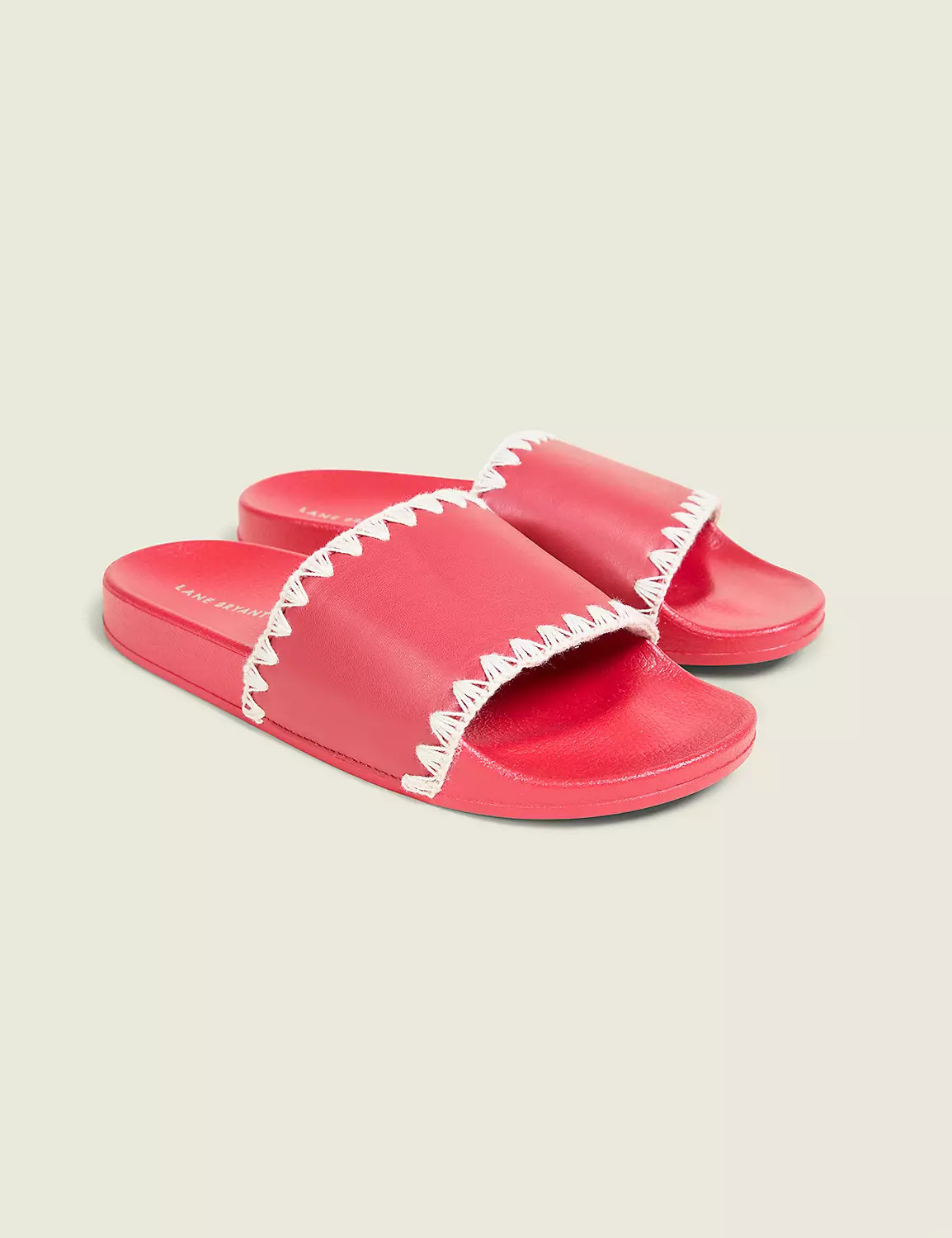 Whipstitch Slide Sandal | Lane Bryant (US)