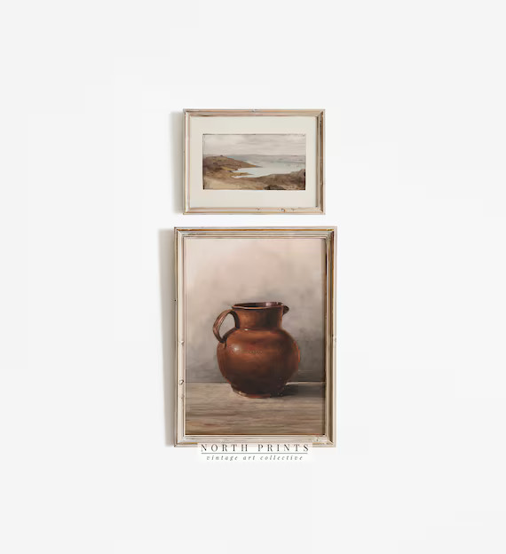 Vintage Kitchen Art Print SET  Coastal Farmhouse PRINTABLE  - Etsy | Etsy (US)