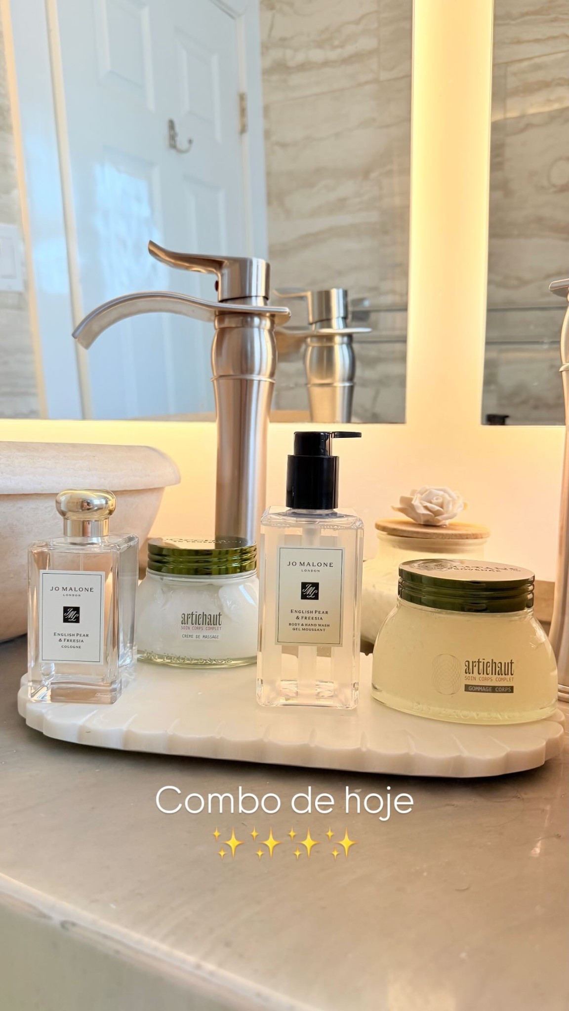 Soft mornings, clean scents, and a little self-care ritual 🤍✨

My current obsession: layering my body care with the most delicate fragrance — fresh, feminine, and effortlessly chic.
Because feeling good starts with the little details 💫

Everything on my tray = my daily reset 🛁

#LTKmomlife #LTKBeauty #LTKMothersDay