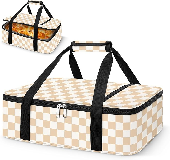 Coobiiya Insulated Casserole Carrier – Portable Tote for Hot or Cold Food, Large Warmer & Coole... | Amazon (US)