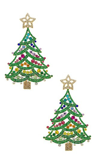 Evergreen Tree Earrings in Green | Revolve Clothing (Global)