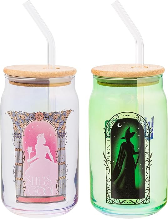 Silver Buffalo Wicked Featuring Elphaba and Glinda She's So Good and Don't Hide Your Magic 2 Pack... | Amazon (US)