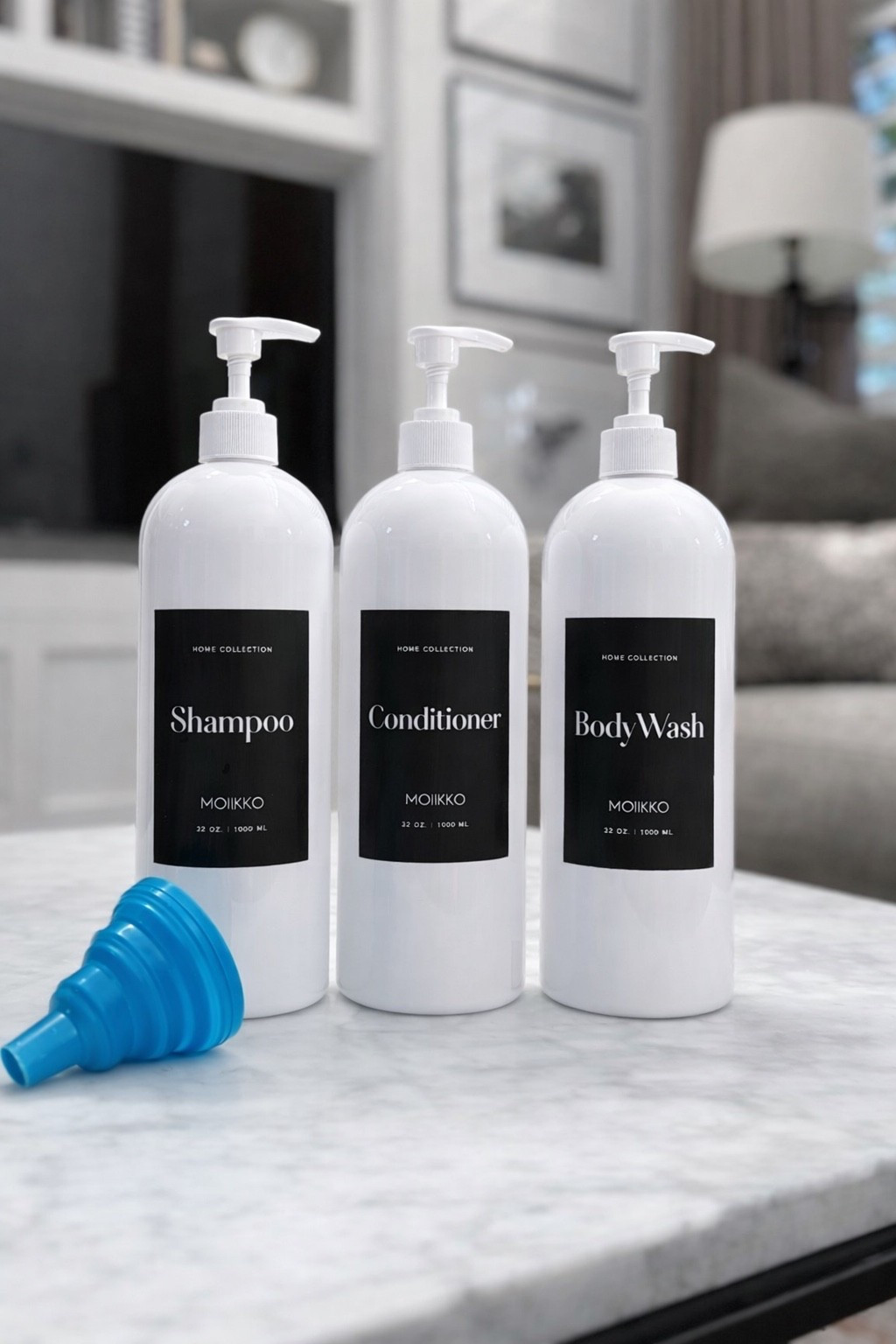 My favorite shower organize system 

These shampoo and conditioner and body wash pumps come in several sizes and colors. They give an instant spa vibe. 

I love to order refills so I don’t have extra bottles in the shower. This gives a clean and stylish look  

#LTKHome