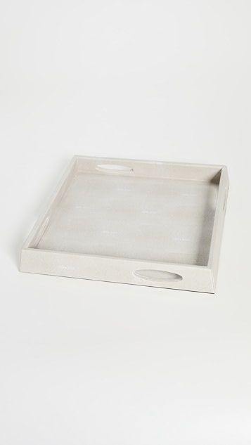 Pearl White Stingray Decorative Rectangle Tray | Shopbop