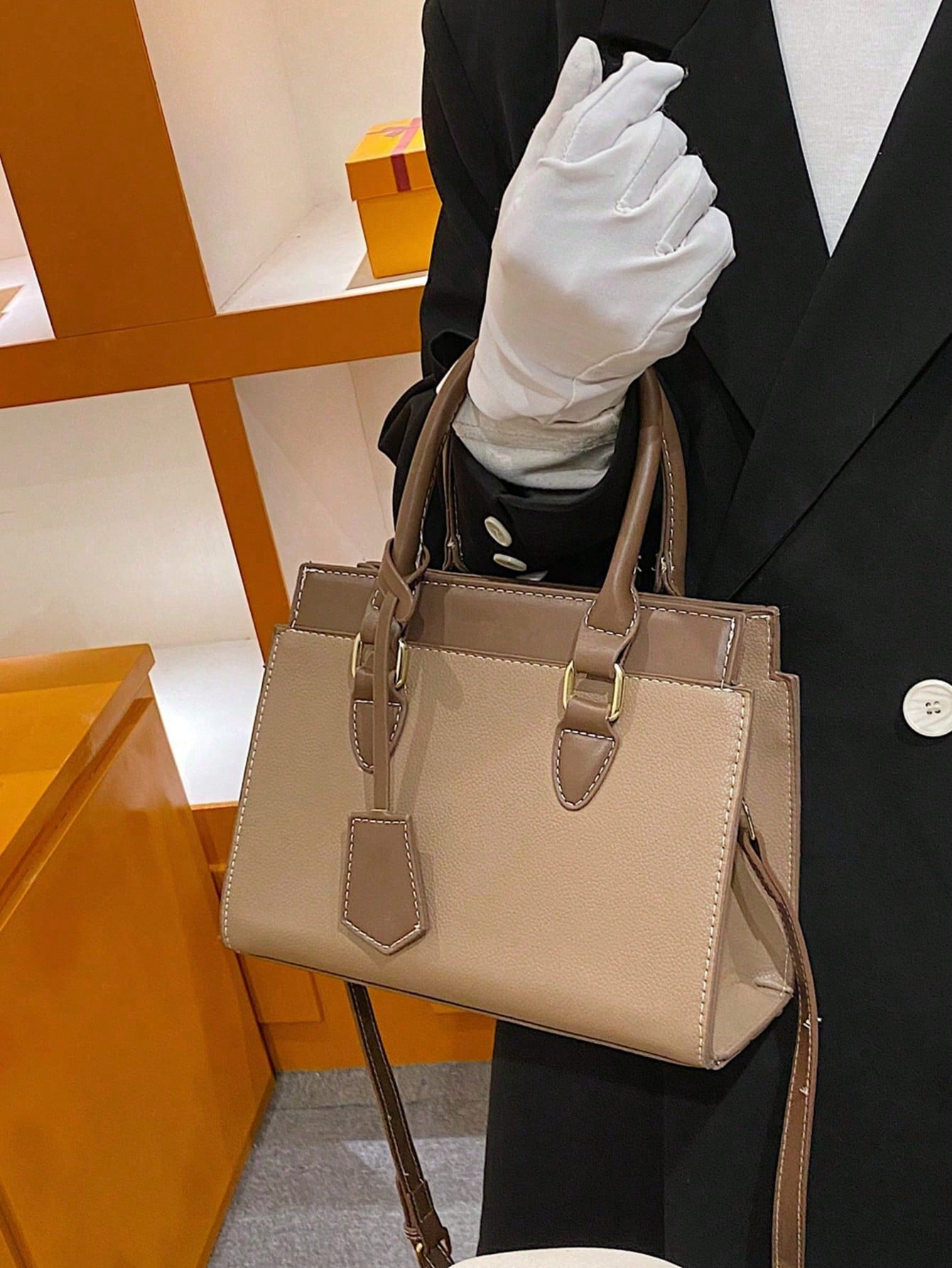 Leichte, business-Lässig Klee-Muster Quadrat Tasche aus PU für den täglichen Gebrauch für Tee... | SHEIN