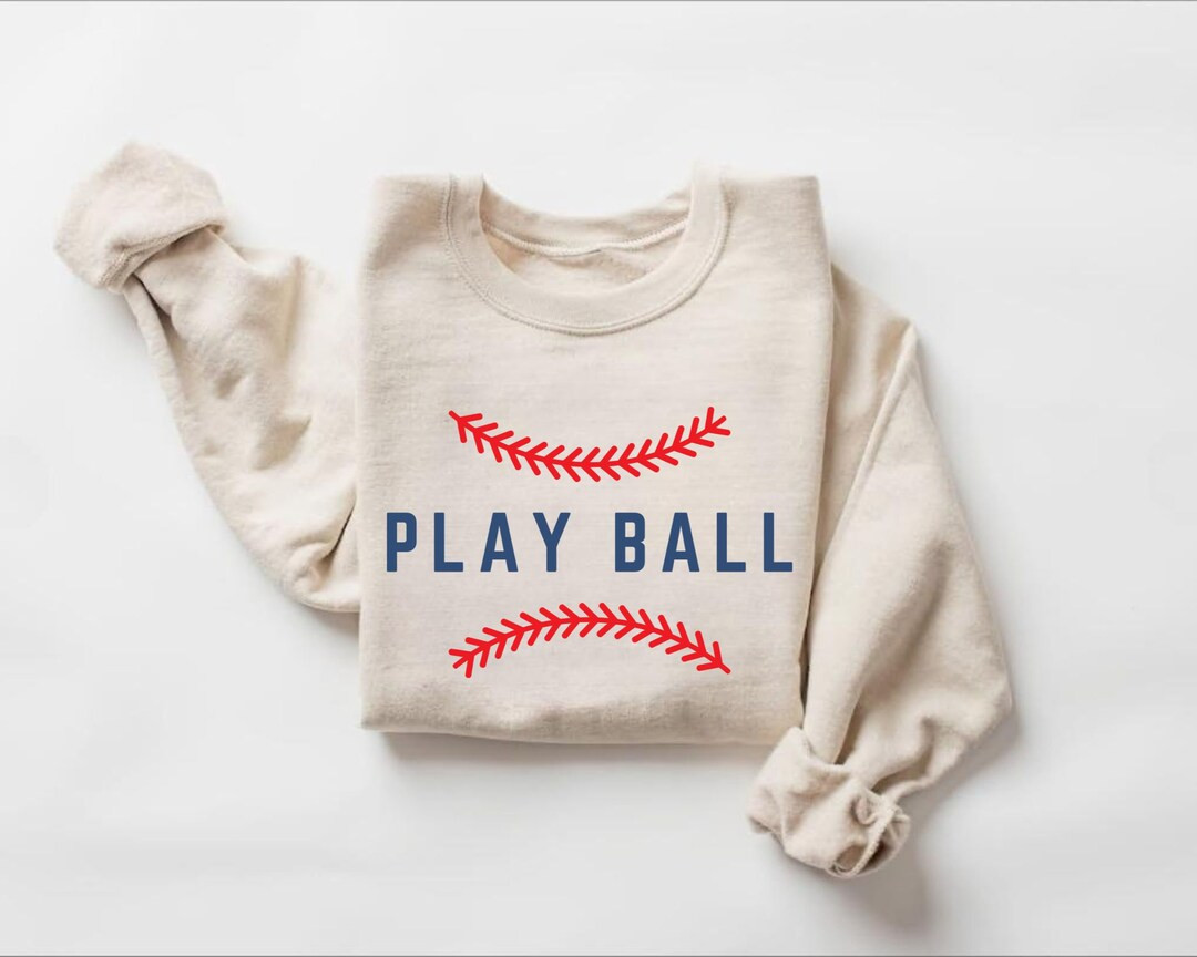 Baseball Sweatshirt, Play Ball Sweatshirt, Baseball Mama Sweater, Baseball Fan Shirt, Game Day Sh... | Etsy (US)