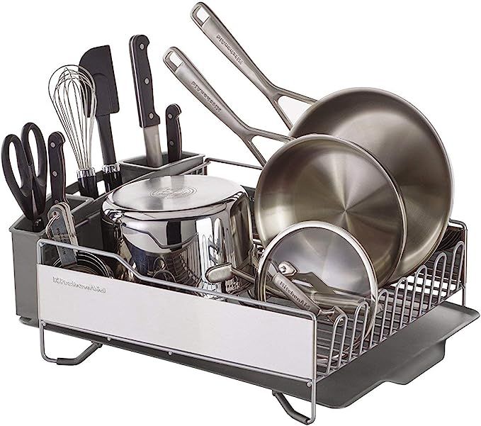 KitchenAid Full Size Dish Rack, Light Grey | Amazon (US)