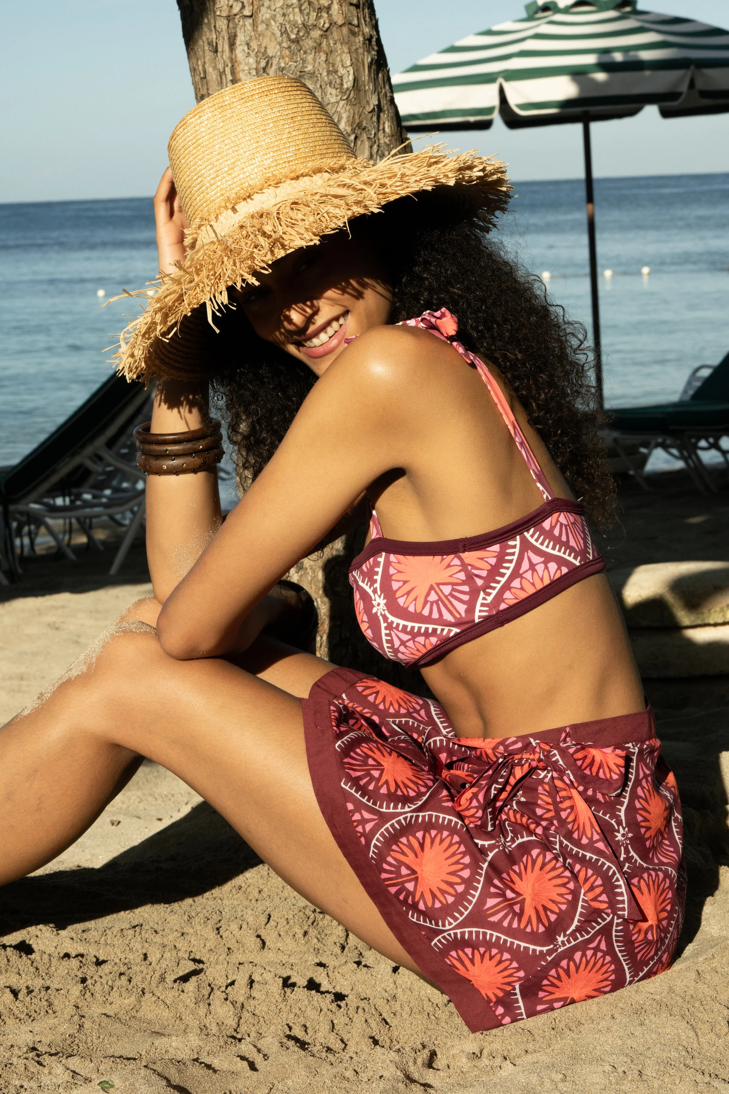 Palm Fronds Marisol Wrap Pareo | Roller Rabbit