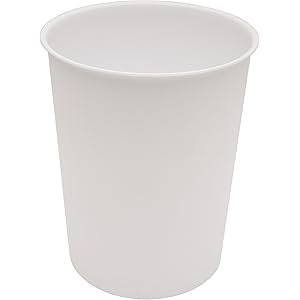 Kenney Storage Made Simple Plastic Waste Basket, White | Amazon (US)